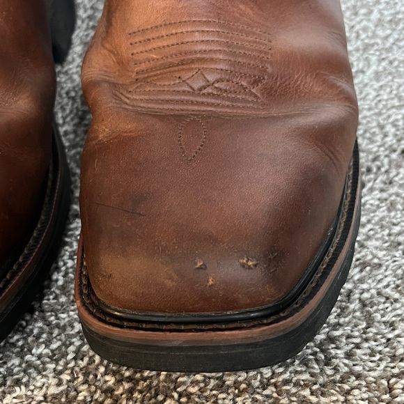 Wolverine Rancher Pull on Brown Leather Boots - Picture 4 of 16